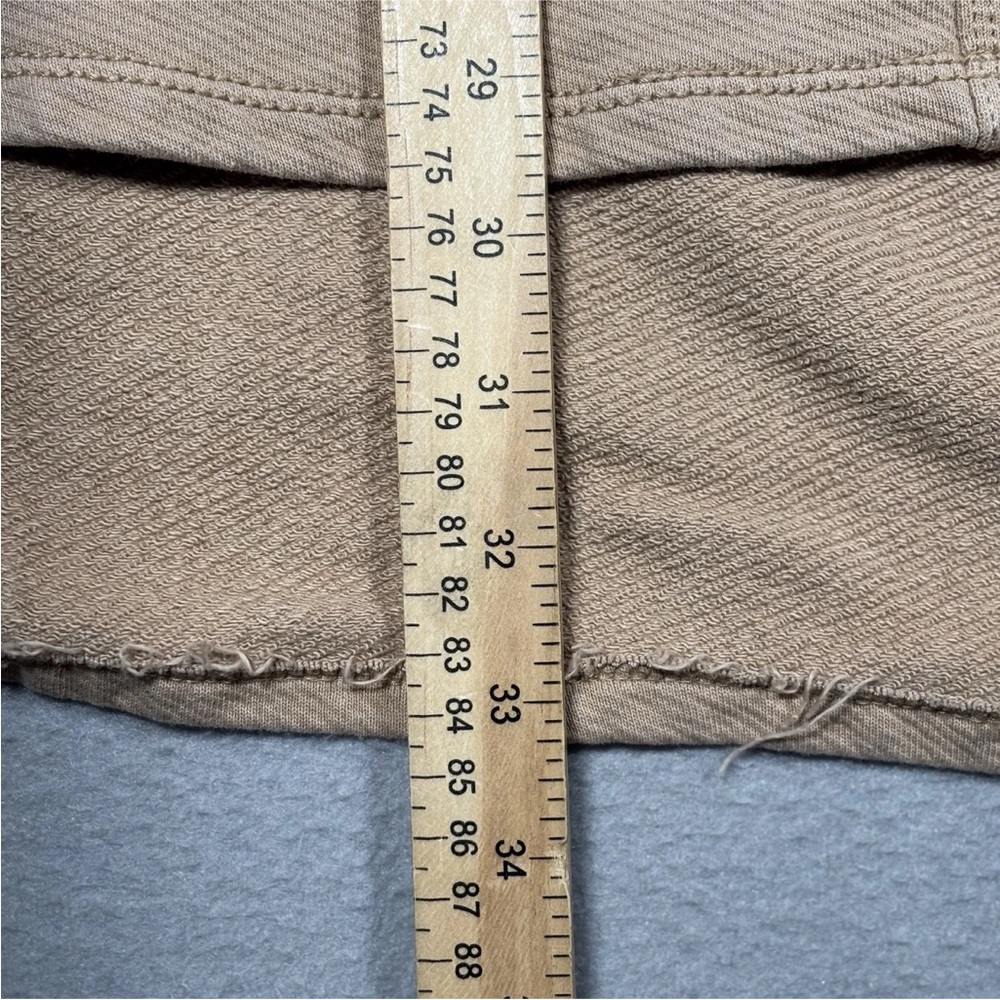 Pilcro By Anthropologie Womens 2XL Brown Tan Side Tie Short Sleeve Button Front - Picture 3 of 9